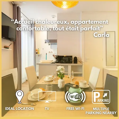 Διαμέρισμα Happy - 9 Min Sanctuaires - Renove & Equipe - 3 Couchages